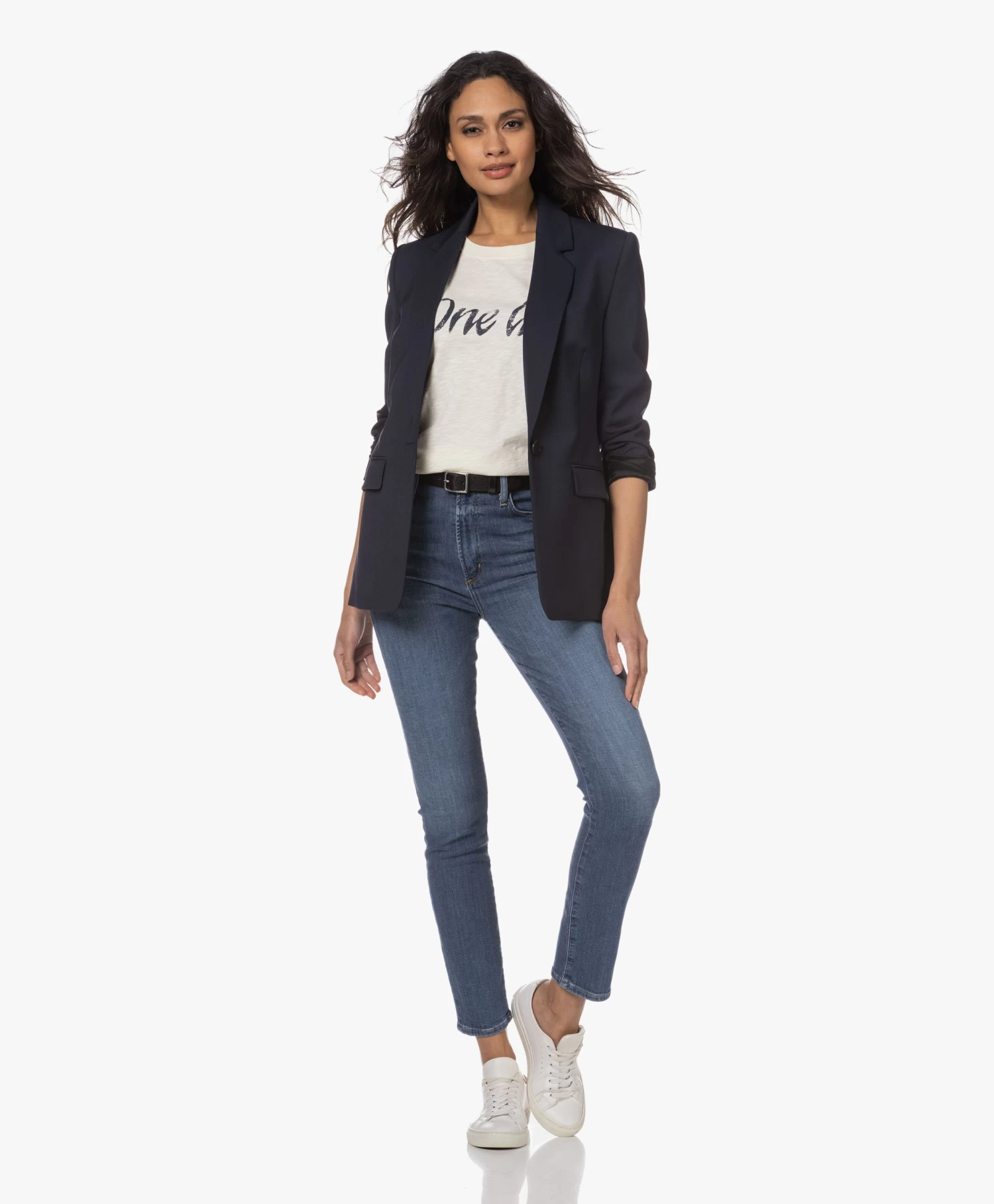 Drykorn Atlin Scheerwolmix Blazer - Navy 9 Drykorn Atlin Scheerwolmix Blazer - Navy - Afbeelding 9