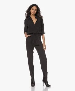Equipment Benilde Gewassen Zijden Jumpsuit - True Black -Kleding Series Winkel 230103 aa6af16c 2083 49a4 80df a930a8885873