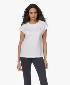 Deblon Sports Megan Logo Sport T-Shirt - Off-White