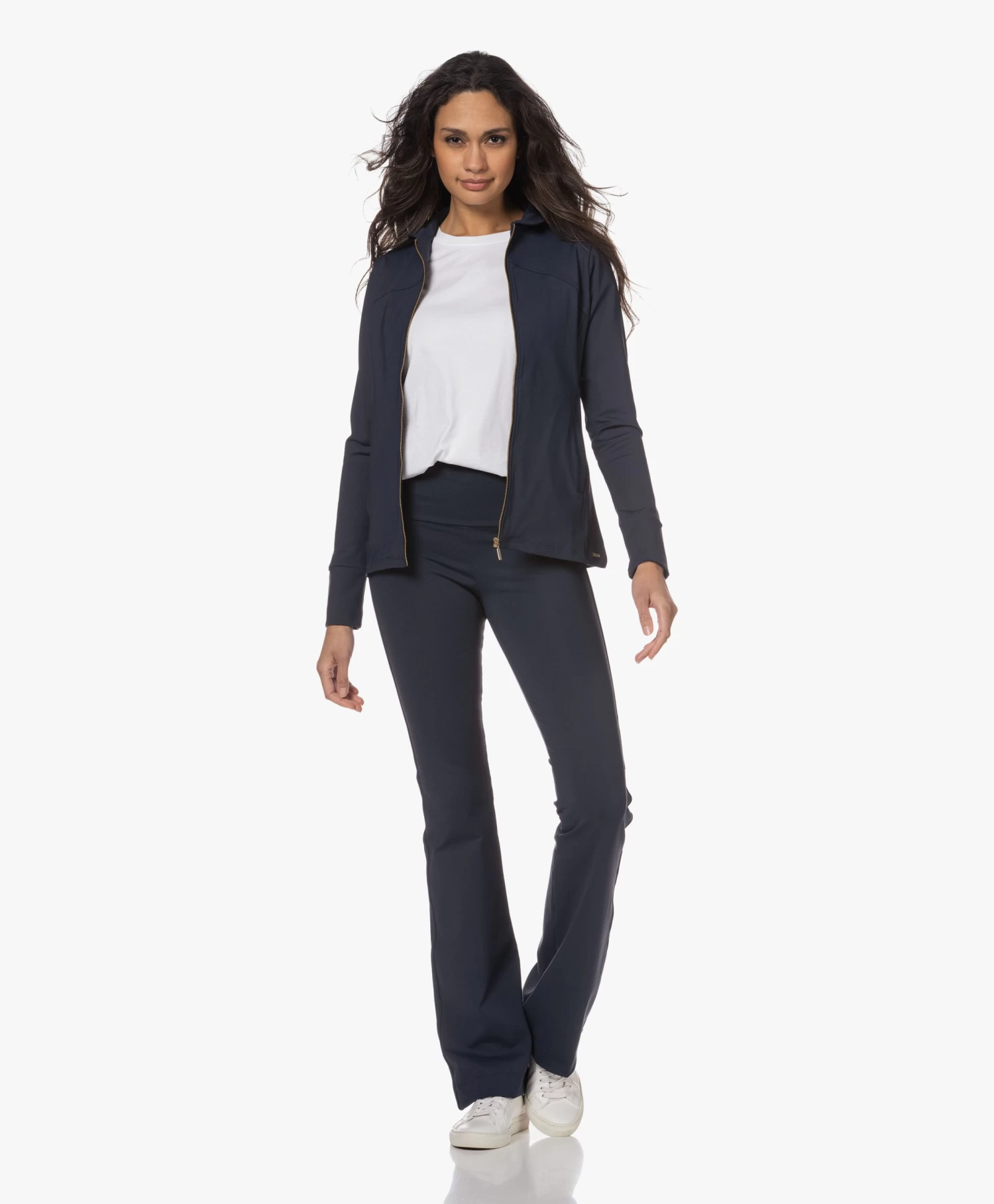 Deblon Sports Celine Flared Legging - Navy 2 Deblon Sports Celine Flared Legging - Navy - Afbeelding 2