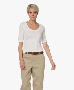 Closed Katoen-Modal Halflange Mouwen T-Shirt - Ivoor -Kleding Series Winkel 230105 24f93e09 d24c 4f91 9a87 5daba53545e3 scaled