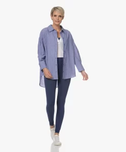 Anine Bing Mika Gestreept Poplin Overhemd - Blauw/Wit -Kleding Series Winkel 230105 337ac5bc 4bff 43f9 8648 5d792f4cda4e scaled