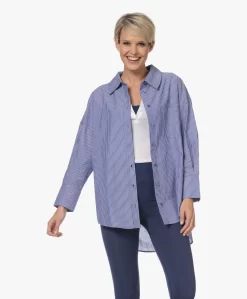 Anine Bing Mika Gestreept Poplin Overhemd - Blauw/Wit -Kleding Series Winkel 230105 823b3405 c26b 4d75 b2e5 efdf967ed6fd scaled