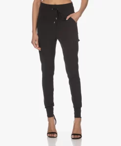 Japantky Misao Travel Jersey Utility Broek - Zwart
