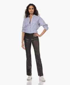 Closed Gestreept Bio Poplin Oversized Overhemd - Ivoor/Blauw -Kleding Series Winkel 230111 7fb5e0c0 9798 4ec9 94df 6282832a6a16