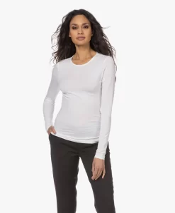 Filippa K Cotton Stretch Longsleeve - Wit -Kleding Series Winkel 230112 0654f841 ba1f 4d7b a9bc 5b18b0f093b2 scaled