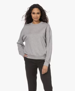 Filippa K Soft Sport Tencel Mix Sweatshirt - Lichtgrijs