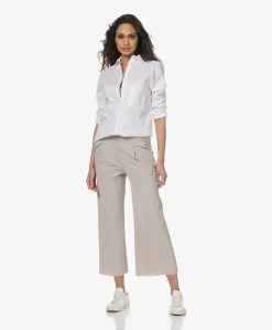 Woman By Earn Froukje Katoenmix Stretch Poplin Overhemdblouse - Wit -Kleding Series Winkel 230119 0ffe2f99 359f 4045 a67e 7b0668290adf