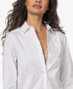 Woman By Earn Froukje Katoenmix Stretch Poplin Overhemdblouse - Wit -Kleding Series Winkel 230119 d7dc7149 fdb7 44a9 b069 e7b1691b240d