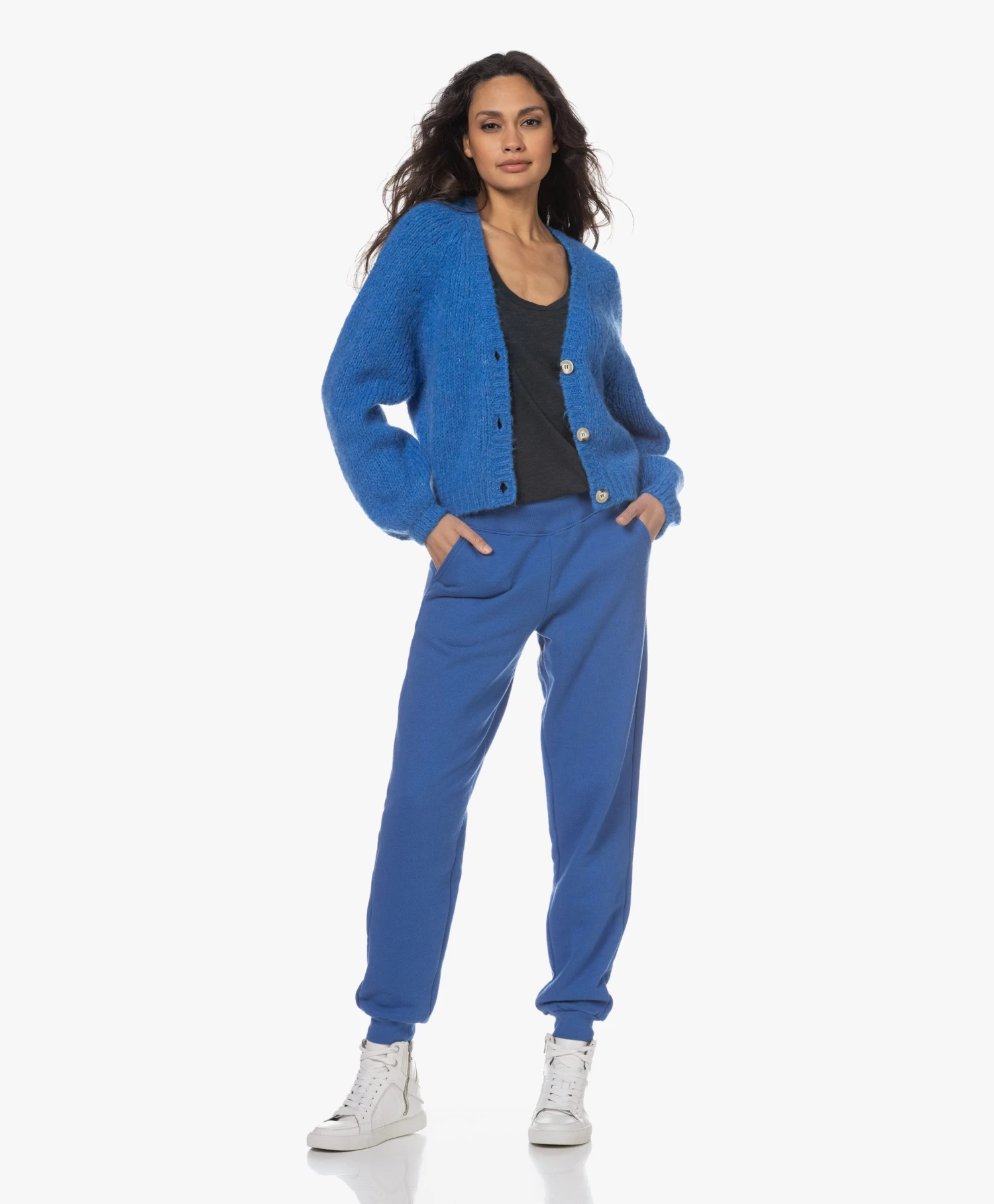 American Vintage Jacksonville U-Hals Tanktop - Navy 5 American Vintage Jacksonville U-Hals Tanktop - Navy - Afbeelding 5