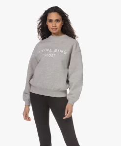 Anine Bing Evan Katoenmix Sweatshirt - Grijs Mêlee