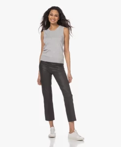 By Malene Birger Florentina Leren Broek - Zwart -Kleding Series Winkel 230125 f5b5a239 d1d5 45dd b247 b26e0d5fe6cb scaled