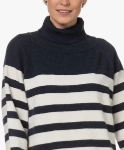 Plein Publique La Puck Gestreepte Wol-Cashmere Coltrui - Donkerblauw/Ivoor -Kleding Series Winkel 230130 97ec3b9a 70f7 4630 9f59 5a53cac6549a scaled