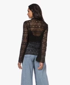 Róhe Macramé Opengebreide Trui Met Flared Mouwen - Zwart -Kleding Series Winkel 230201 1dd71b8a 4e2d 419d bcc2 c3bdd836e1cf scaled