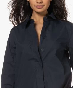Closed Katoenen Poplin Overhemdblouse - Dark Night -Kleding Series Winkel 230201 8270672c 26c6 4ec6 9980 28ea245ef640