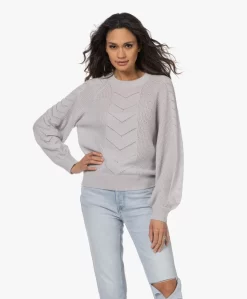 Plein Publique La Frederique Ajour Alpaca-Wolmix Trui - Zilvergrijs -Kleding Series Winkel 230202 f96feafe c48f 457d 8057 4d79e81fb011 scaled