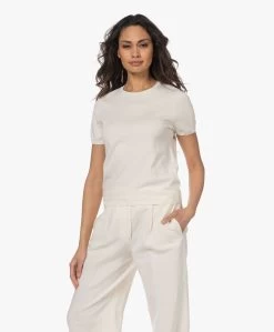 Repeat Katoen-Cashmere Korte Mouwen Trui - Crème -Kleding Series Winkel 230207 c95d65b0 c478 4e1f 8391 180f090ff2ec