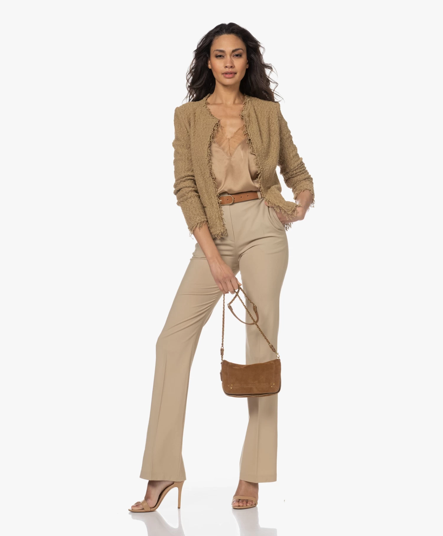 By-Bar Bella Leren Riem Met Ovale Gesp - Cognac 7 By-Bar Bella Leren Riem Met Ovale Gesp - Cognac - Afbeelding 7