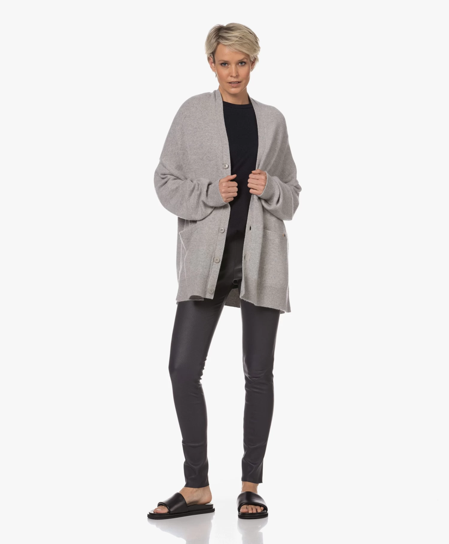 Enes Antwerp Angel Stretch Leren Legging - Navy 5 Enes Antwerp Angel Stretch Leren Legging - Navy - Afbeelding 5