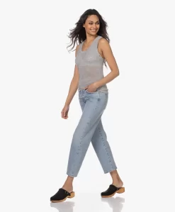 Extreme Cashmere N°271 Katoen-Cashmere Mesh Top - Grijs -Kleding Series Winkel 230228 26a5f128 08ae 42fa b90f 4339b7af60ec scaled