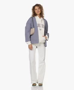 Anine Bing Harvey Logo Capuchontrui - Off-White/Paars -Kleding Series Winkel 230301 0b08ed07 757c 45a0 b357 2711323c954d scaled