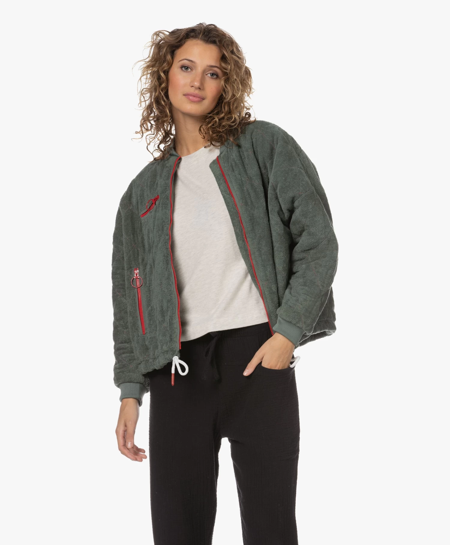 Baindoux Sunset Reversible Bomberjack - Olive 1 Baindoux Sunset Reversible Bomberjack - Olive