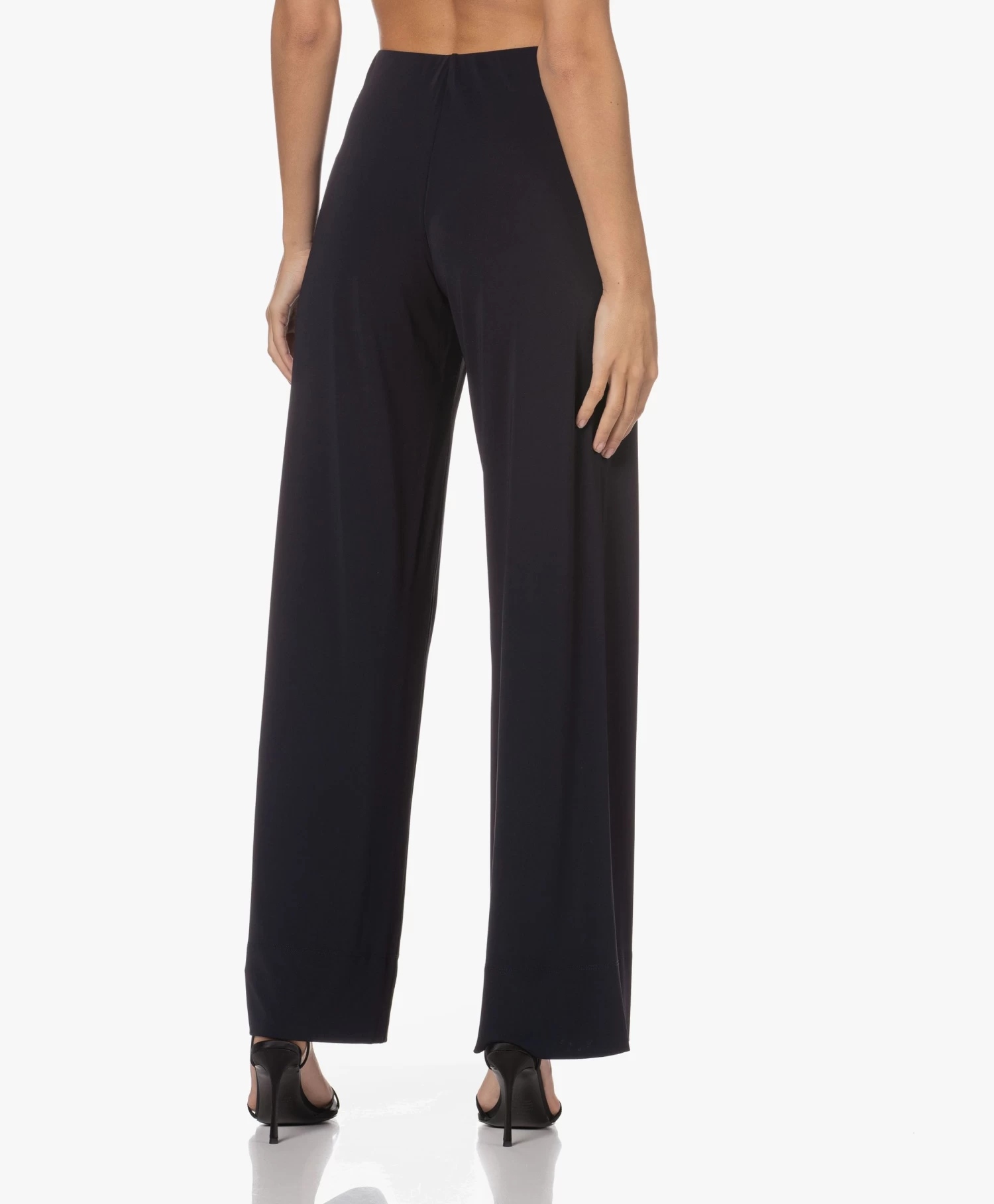 No Man'S Land Crêpe Broek Met Rechte Pijpen - Dark Sapphire 4 No Man'S Land Crêpe Broek Met Rechte Pijpen - Dark Sapphire - Afbeelding 4