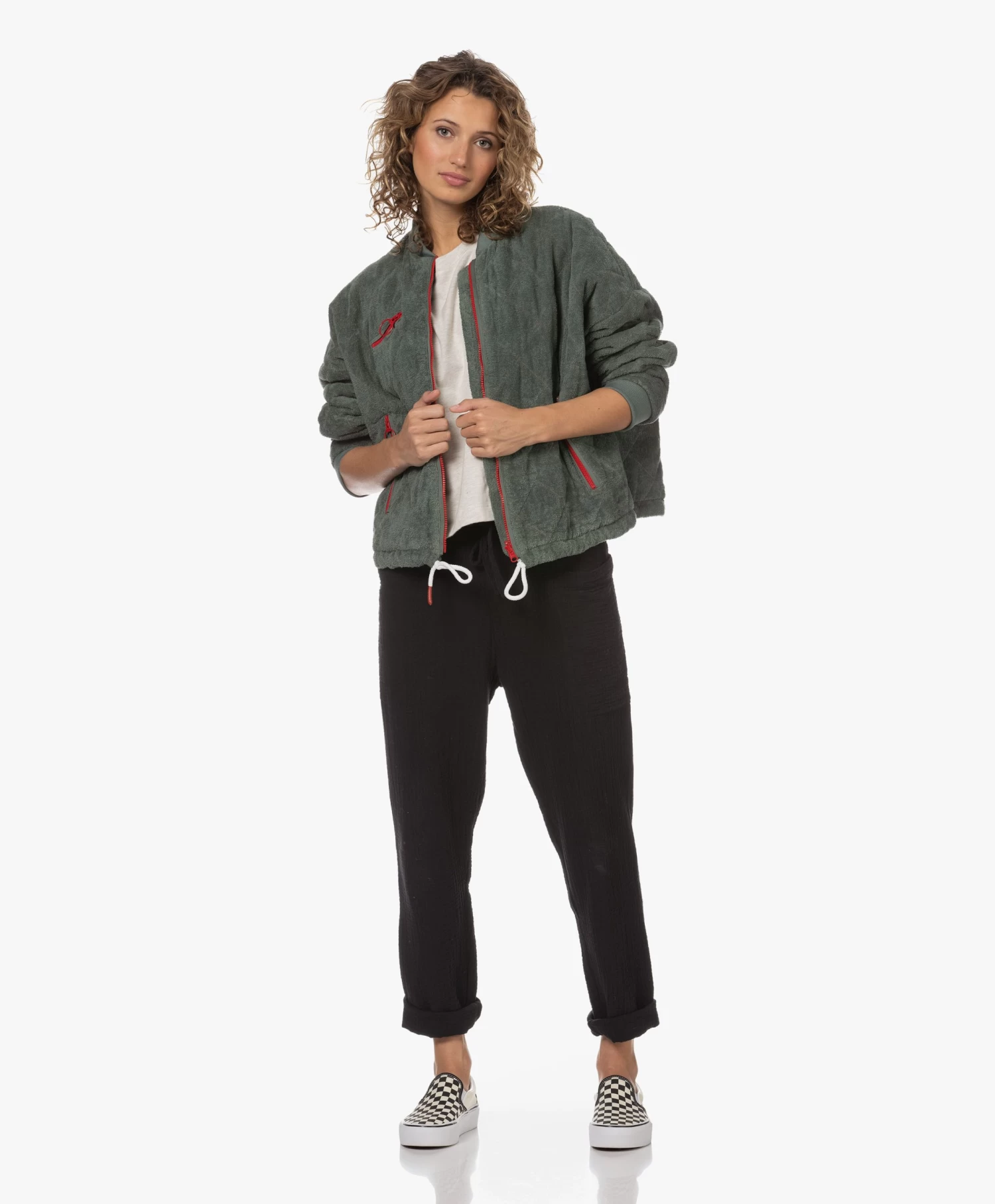 Baindoux Sunset Reversible Bomberjack - Olive 10 Baindoux Sunset Reversible Bomberjack - Olive - Afbeelding 10