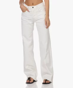 Anine Bing Hugh Loose-Fit Straight Jeans - Ivoor