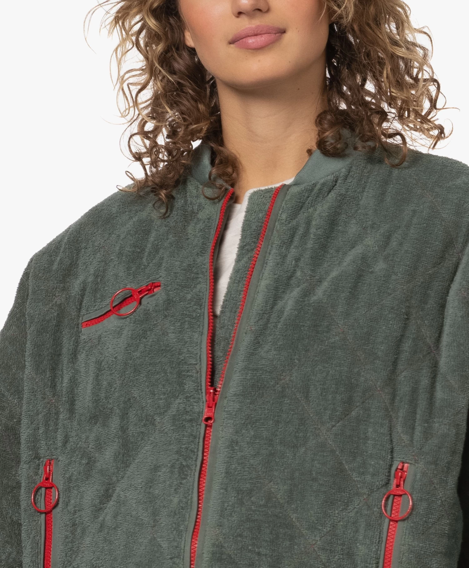 Baindoux Sunset Reversible Bomberjack - Olive 12 Baindoux Sunset Reversible Bomberjack - Olive - Afbeelding 12