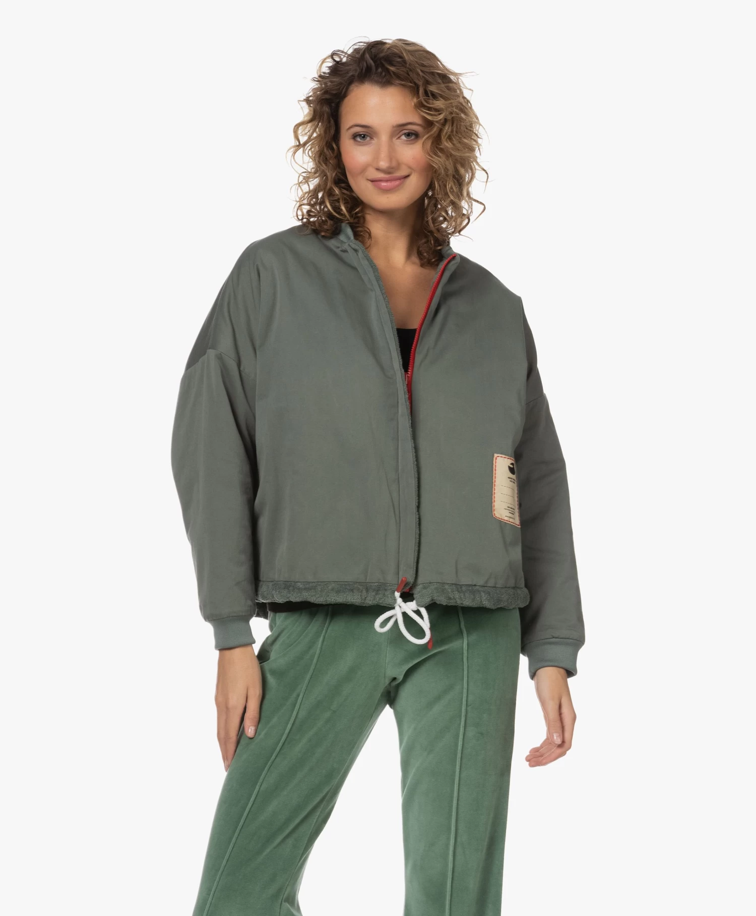 Baindoux Sunset Reversible Bomberjack - Olive 8 Baindoux Sunset Reversible Bomberjack - Olive - Afbeelding 8