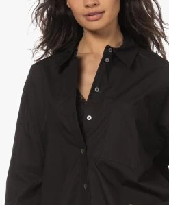 Drykorn Aake Oversized Poplin Overhemd - Zwart -Kleding Series Winkel 230302 b45b30d2 726f 4f3a 92ea b7386d3cab73