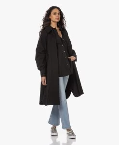 Drykorn Aake Oversized Poplin Overhemd - Zwart -Kleding Series Winkel 230302 ed0a0699 25cf 48b4 9a00 b3373b90b5bb
