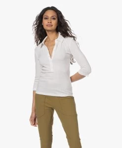 Closed Rib Jersey Polo T-Shirt - Ivoor -Kleding Series Winkel 230303 0af5e444 827b 47ab a14d 748a73a264c1