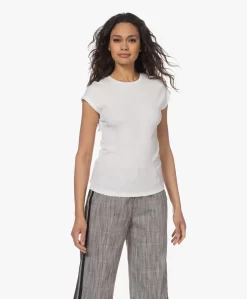 Closed Rib Jersey T-Shirt Met Kapmouwen - Ivoor -Kleding Series Winkel 230303 3d1ef9f4 822c 4bb5 a83e 9c56878415bf scaled