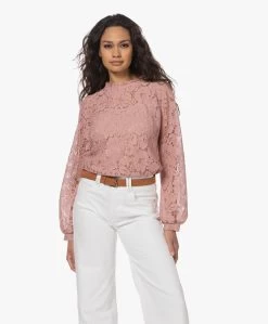 Plein Publique La Marseille Kanten Blouse - Rose