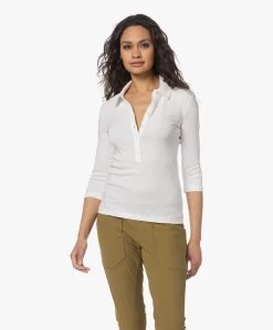 Closed Rib Jersey Polo T-Shirt - Ivoor -Kleding Series Winkel 230303 6a564d88 ae41 4ca4 8c14 c0037ce1951c