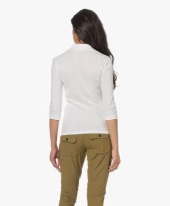 Closed Rib Jersey Polo T-Shirt - Ivoor -Kleding Series Winkel 230303 a002884e 32f1 47d9 930e d764bbe2fa81