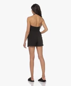 Iro Pobea Crêpe Halter Playsuit - Zwart -Kleding Series Winkel 230306 618b6295 17dc 4d0d bc33 4129644bc64b