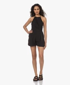 Iro Pobea Crêpe Halter Playsuit - Zwart -Kleding Series Winkel 230306 f37f696c 8d6e 43b0 93fb 19c1932642f9