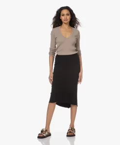 James Perse Aangerimpelde Jersey Midi Rok - Zwart -Kleding Series Winkel 230307 6a28d1d8 4f64 4493 80c6 f1bcbc801c16 scaled