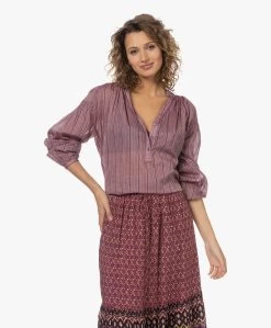 Vanessa Bruno Nipoa Gestreepte Blouse - Multico/Rose -Kleding Series Winkel 230309 b6cd4752 472c 4d67 b90c 2cd547e5197e