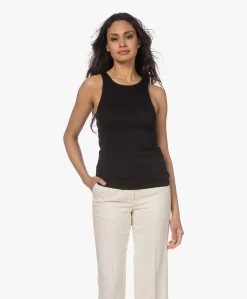 By Malene Birger Amani Rib Tanktop - Zwart -Kleding Series Winkel 230313 341b1c9a c6f2 415d 8a8e 41f8b379c771 scaled