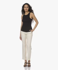 By Malene Birger Amani Rib Tanktop - Zwart -Kleding Series Winkel 230313 50efeaf0 eef4 4b9d aeda 8d259920122f scaled