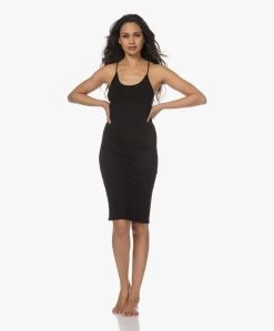 Humanoid Hadewych Jersey Spaghetti Jurk - Zwart -Kleding Series Winkel 230321 2709e3ec c622 46df 94bf 8bea0ef4e5aa