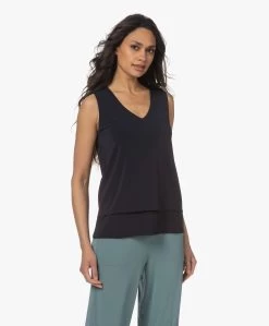 No Man'S Land Crêpe Jersey Blousetop - Dark Sapphire -Kleding Series Winkel 230321 7b4b4d13 7d33 4824 a67b 4c03d5465b20