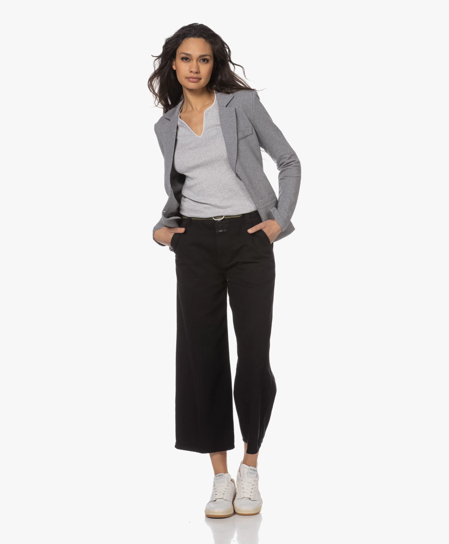 Repeat Getailleerde Jersey Blazer - Lichtgrijs 9 Repeat Getailleerde Jersey Blazer - Lichtgrijs - Afbeelding 9