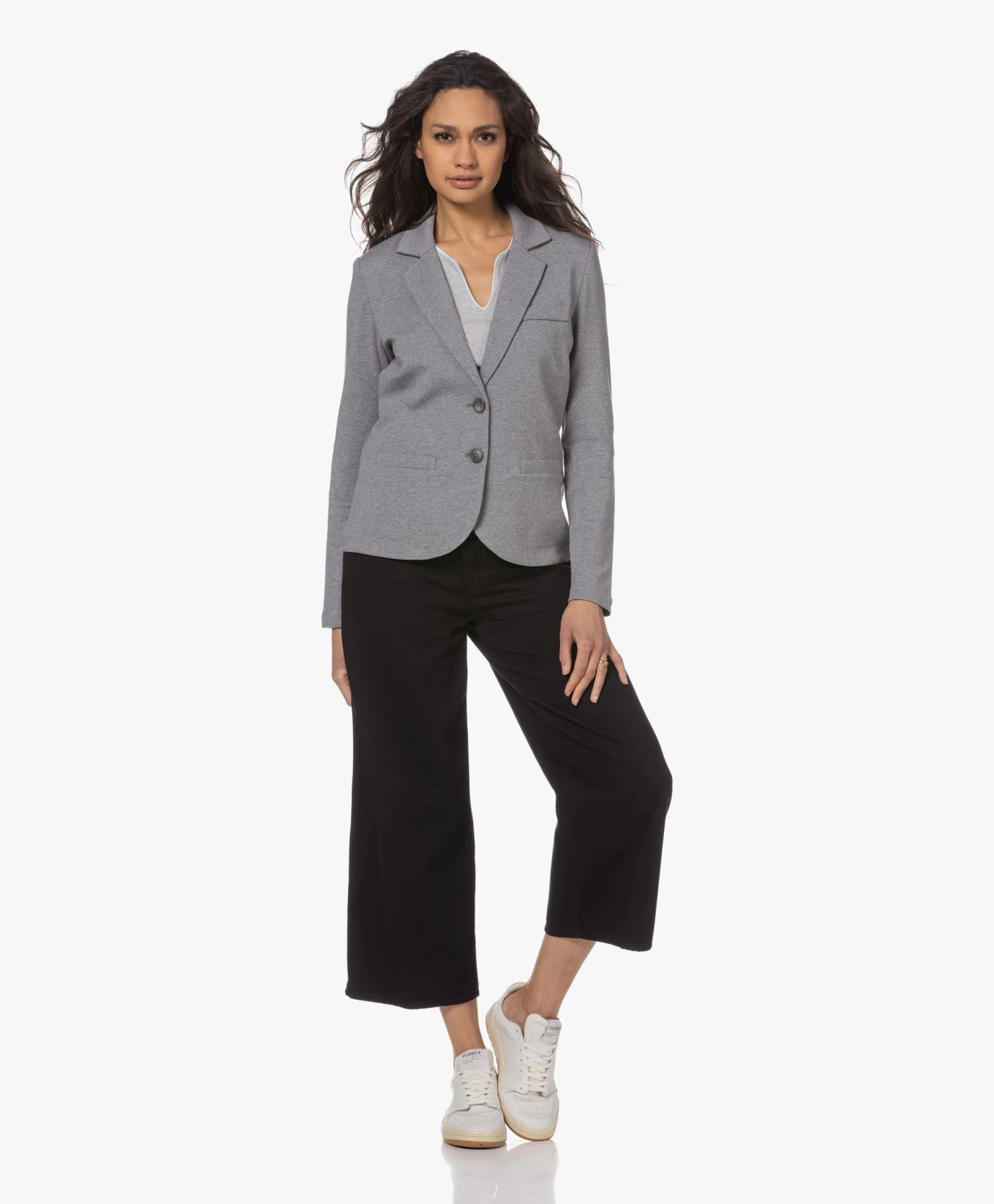 Repeat Getailleerde Jersey Blazer - Lichtgrijs 10 Repeat Getailleerde Jersey Blazer - Lichtgrijs - Afbeelding 10