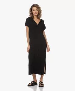 Resort Finest Rib Gebreide Katoenen Midi Jurk - Zwart -Kleding Series Winkel 230329 4a7ebe2a c3ad 4fe1 a21e 292657b3dee5 scaled