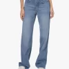 Anine Bing Hugh Loose-Fit Straight Jeans - Panama Blue